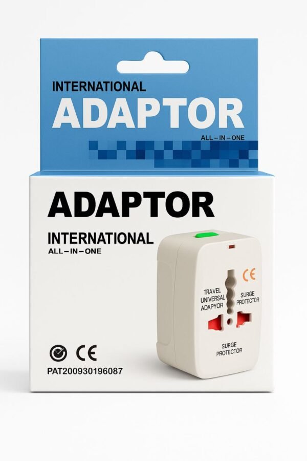 Universal International Travel Adapter with Surge Protection (All-in-One)